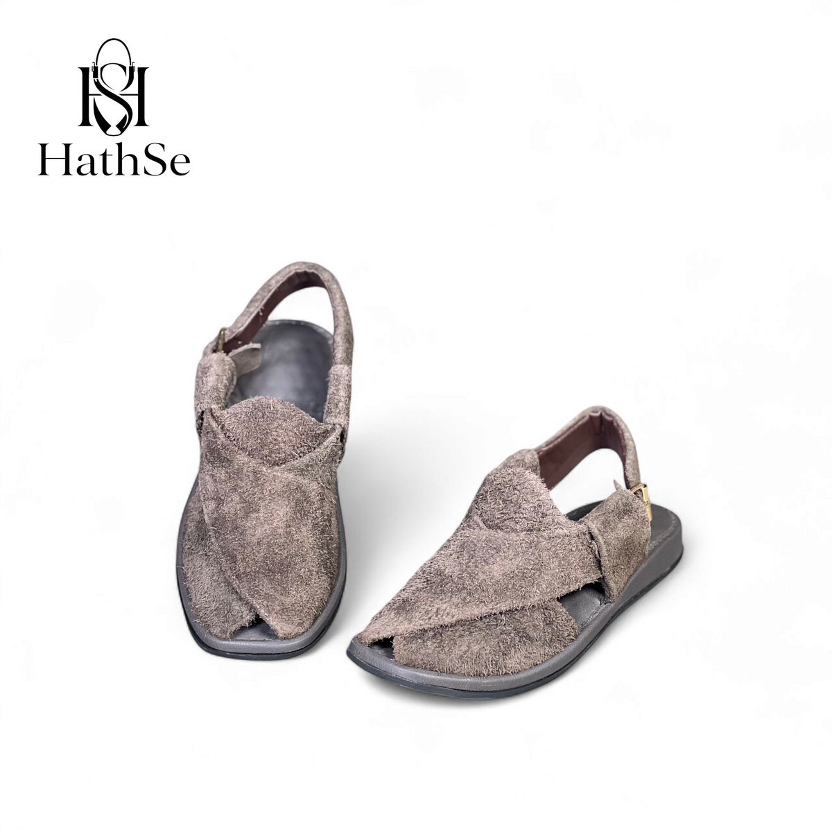 Chocolate Brown Premium Comfort Suede Peshawari Chappal