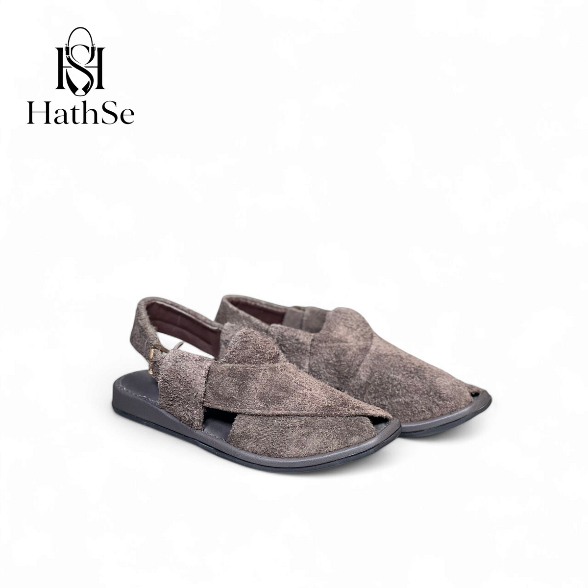 Chocolate Brown Premium Comfort Suede Peshawari Chappal