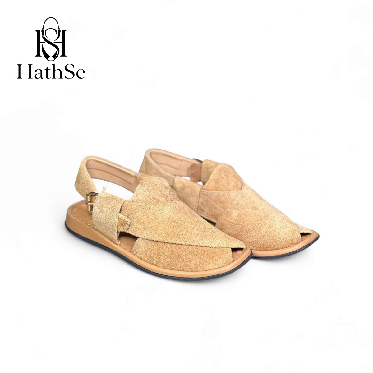 Honey Camel Premium Comfort Suede Peshawari Chappal